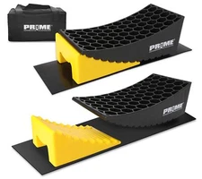 Pr1me Camper Leveler 2 Pack Rv Leveling Blocks Hdpe Curved Levelersinclude 2 Cur