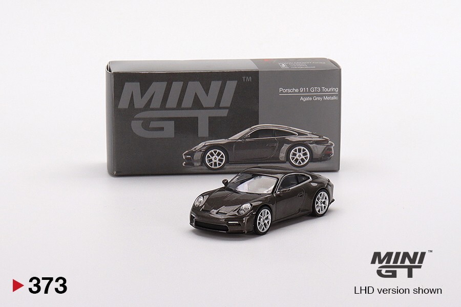 Mini GT Porsche 911 (992) GT3 Touring Agate Grey Metallic 1