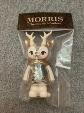 Morris The Cat with Antlers Kaori Hinata Hinatique  Green Botanical  RARE