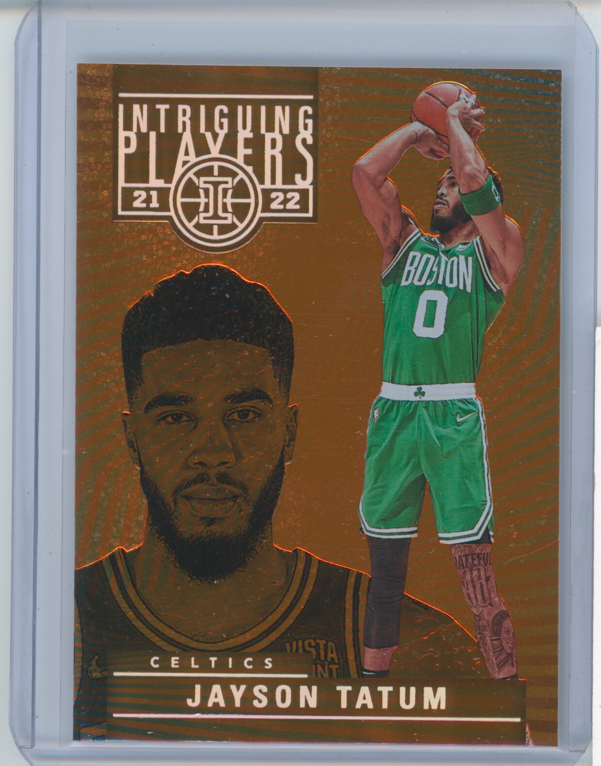 2021-22 Panini Illusions #10 JAYSON TATUM Intriguing Players Orange CELTICS