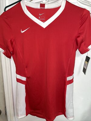 New Nike Hyperace Short Sleeve Volleyball Jersey Women's Small Red White 846322 | eBay