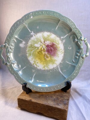 ANTIQUE BAVARIAN DECORATIVE PLATE - 10'' Diameter