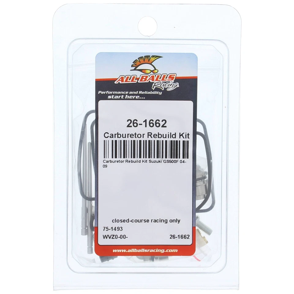 New All Balls Carburetor Rebuild Kit 26-1662 for Suzuki GS 500 F 04-09 Foto 4 de 4