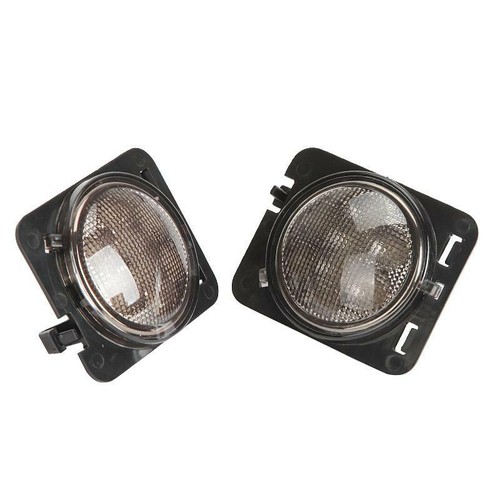 Pair LED Fender Side Marker Turn Signal Light Fit for 2007-2018 Jeep Wrangler JK - Foto 6 di 12