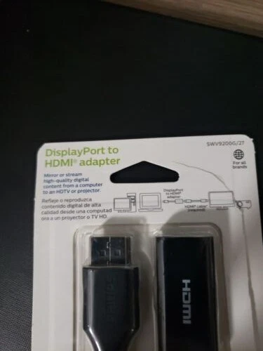 Philips Audio/Video Display Port To HDMI Cable Adapter Full HD 1080p 4K Not used - Image 3 of 4