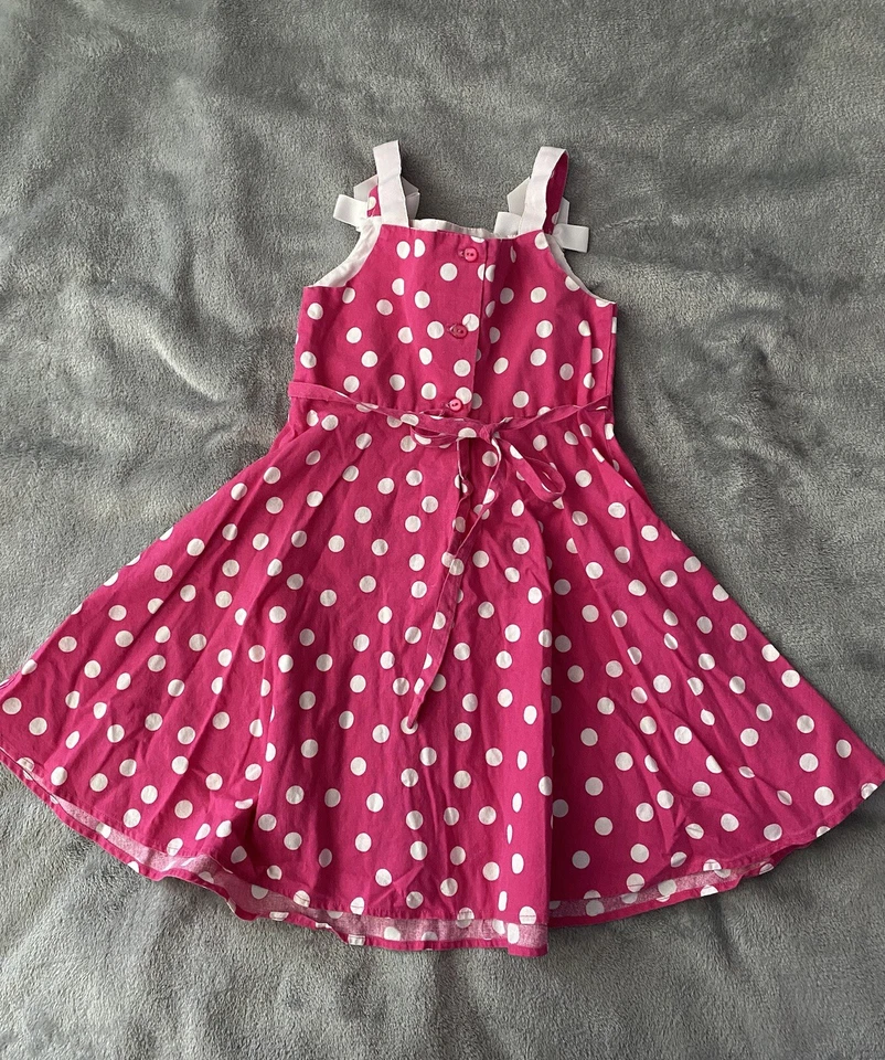 Vestido feminino Jessica Ann rosa bolinhas fit & flare tamanho 5 arcos brancos - Imagem 2 de 4