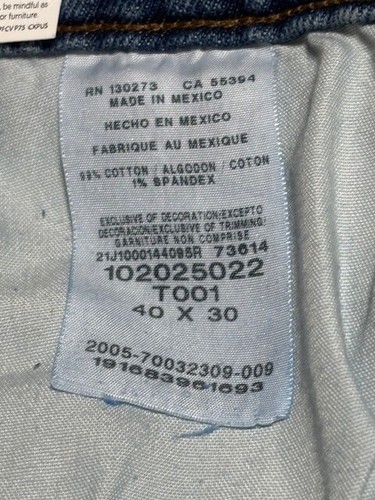 LEE Regular Jeans Bootcut Stretch Midrise Worth It is Blue 40X30 - Picture 9 of 11