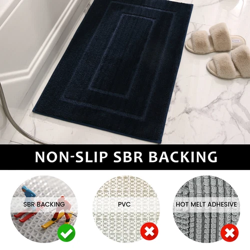 Non-Slip Super Absorbent Floor Mat Quick Drying Bathroom Shower Carpet Rug/Rect - Picture 5 of 18