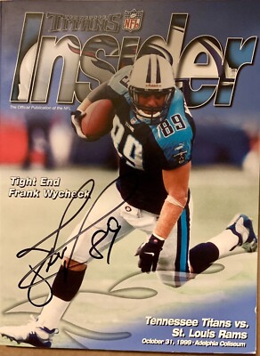 Frank Wycheck - Signed / Autographed - Tennessee Titans Gameday
