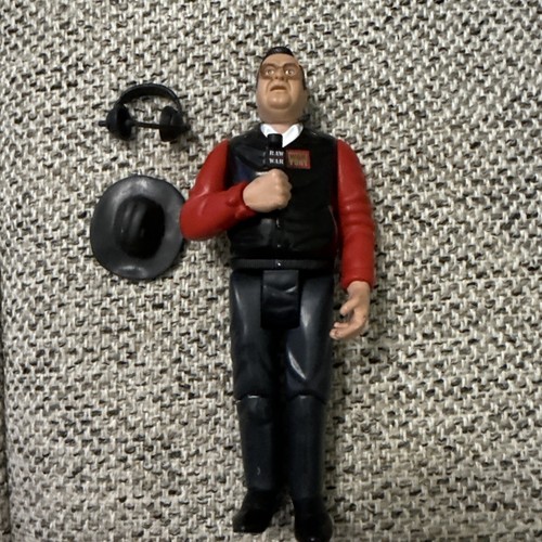 1998 Jakks Pacific Jim Ross with Hat/Headset WWF Action Figure