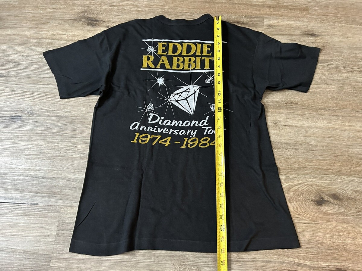 Vintage 1982 Eddie Rabbitt Diamond Anniversary Tour Single Stitch
