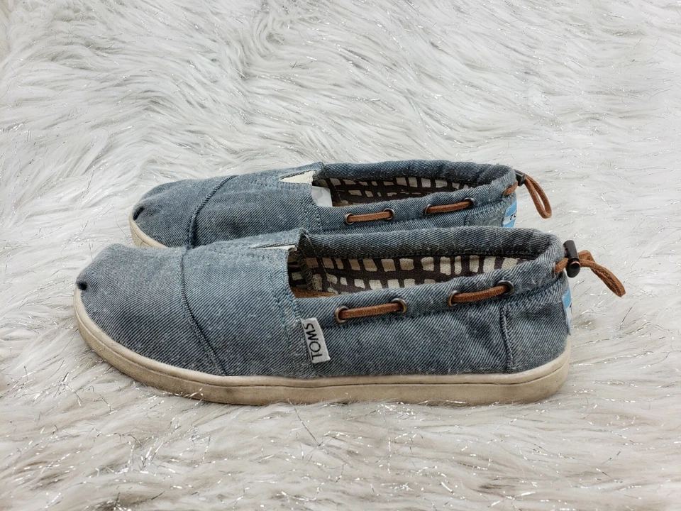Zapatos informales TOMS azul marrón juvenil talla 3 Foto 2 de 4