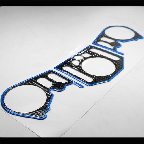 Handle Yoke+Fuel/Gas Cap Cover Sticker Perforated Pad 12-14 YZFR1 Chromed Blue - Picture 6 of 9