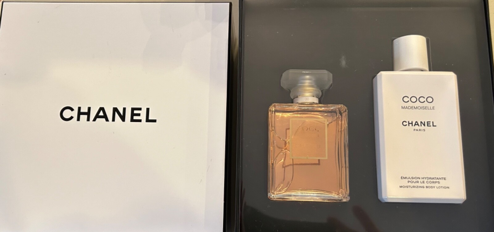 Coco Chanel Mademoiselle Gift Box Set EAU DE PARFUM INTENSE & Body Lotion NEW eBay
