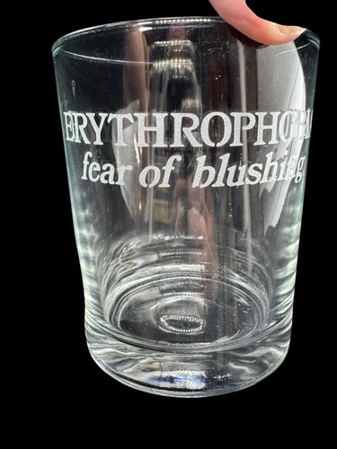 Set of 6 Vintage 1980s Etched PHOBIA Low Ball Whiskey Bar Rocks Glasses France - Picture 7 of 17