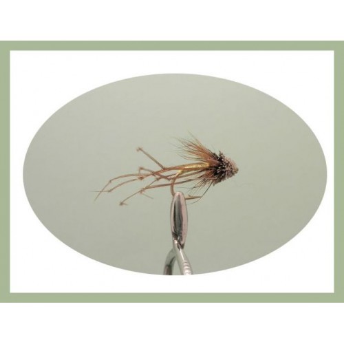 Daddy Long Legs Fliegen, 24er Set, Silikoneinsatz Slimline Box, Forellenfliegen - Bild 3 von 5