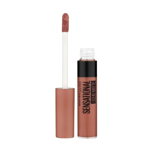 Maybelline New York Sensational Liquid Matte Lipstick | NU01 Bare It All | 7ml