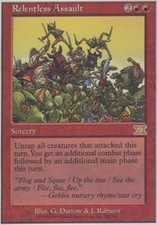 1x Relentless Assault MTG - Classic Sixth Edition - Heavy Play
