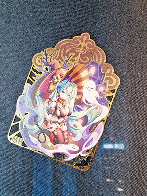 Hatsune Miku - Vocaloid  155/200 | Gold Metall Waifu Goddess Story Anime Card