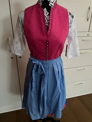 Dirndl von Stockerpoint Gr.38 Pink Hellblau