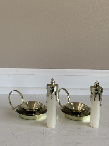 Candelabro de plástico y metal estilo granja vintage años 70 salero y pimentero - Imagen 20 de 24