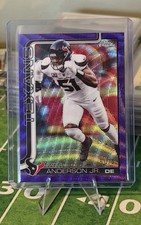 Will Anderson Jr. Purple Refractor /75 2025 Topps Chrome Texans