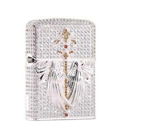 ZIPPO ORIGINAL AUTHENTIC FULL DIAMOND GUARDIAN ANGEL LIGHTER