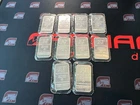 (10) Bar Lot Vintage 1 Troy Oz .999 Fine Silver National Refiners Sealed 10oz B