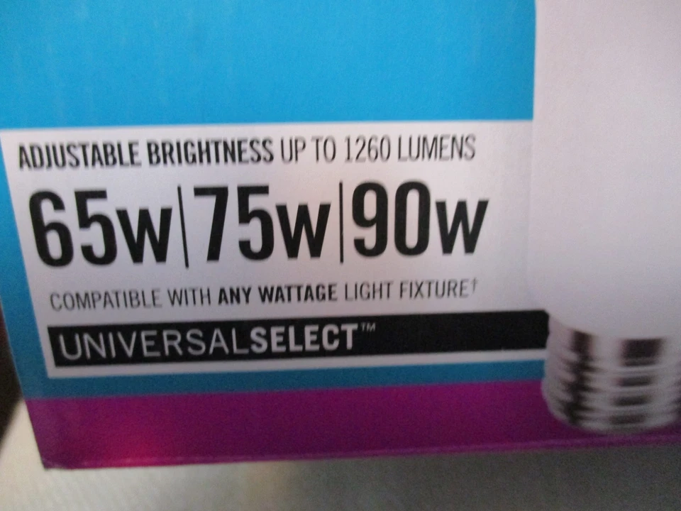 Ecosmart Br30 12 Pack Universal Select Flood Light Bulbs 65w/75w/90w adjustable - Image 3 of 4