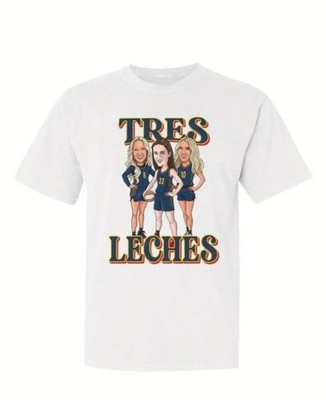 Tres Leches Indiana Fever Shirt Medium Caitlin Clark Lexi Hull Sophie Cunningham