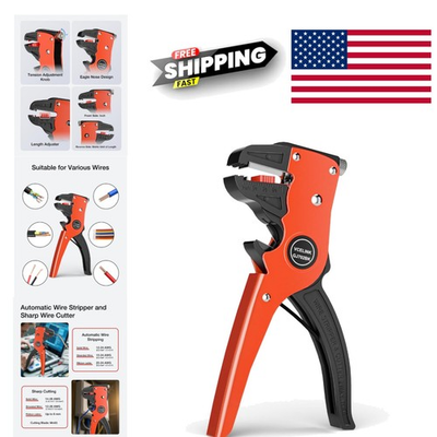 #ad Compact Wire Stripper Tool with Adjustable Stripping Length and Pressure Control $20.89