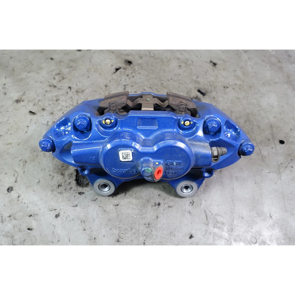 14-19 BMW F30 3-Series F32 Factory Left Front M Sports Blue Brake Caliper OEM - Image 4 of 4
