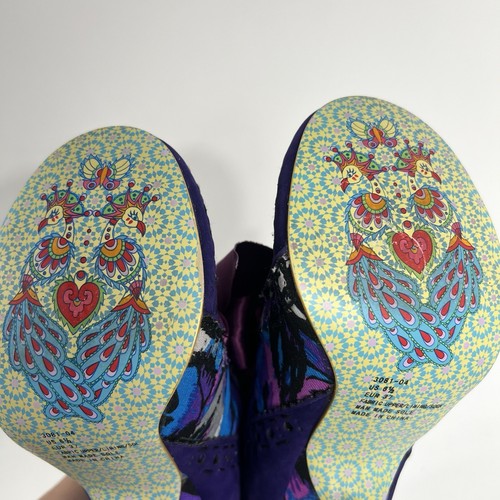Irregular Choice Abigails Bota de Encaje Victoriano Púrpura Tercera Parte US6.5 *ver descripción - Imagen 8 de 14