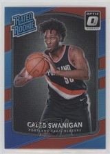 2017-18 Panini Donruss Optic Rated Rookie Red Prizm /99 Caleb Swanigan #175 s3g