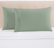 100 Cotton Pillow Cases Queen Size Set of 2 Luxury 1000 Thread Count Sateen