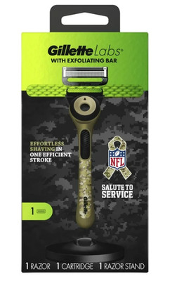 Gillette Labs with Exfoliating Bar Men's NFL Salute to Service Razor with Stand
