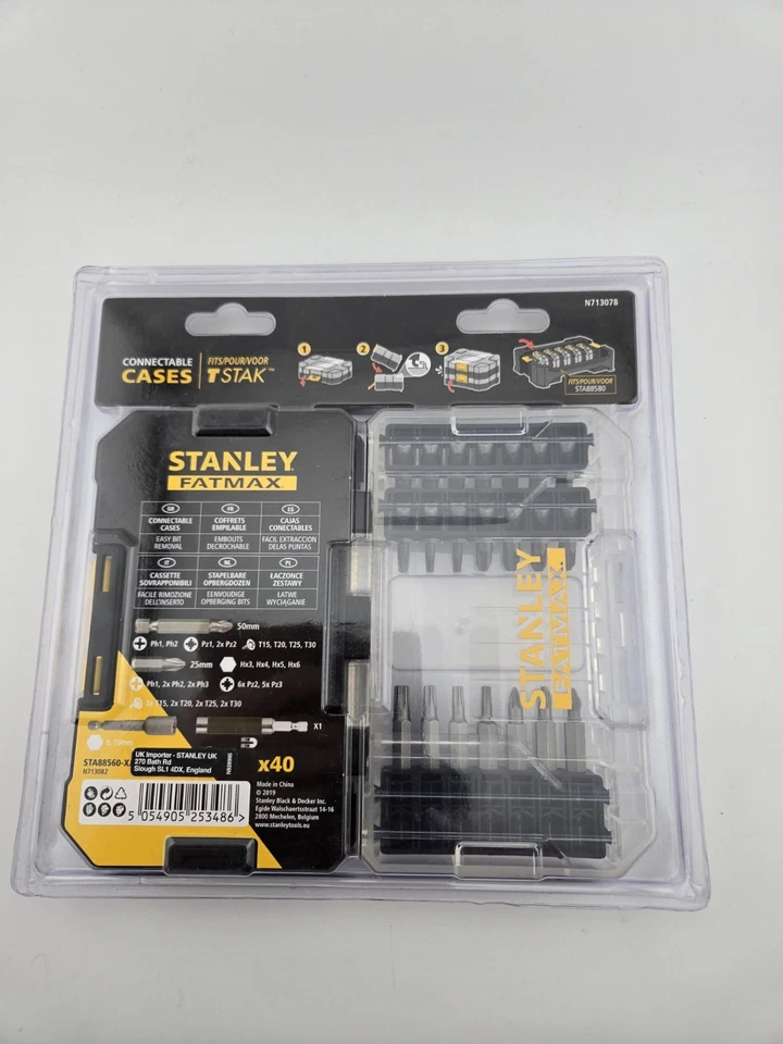 Stanley FatMax 40 Piece Screwdriver Bit Set STA88560 With Case TSTAK Compatible - Image 4 of 4