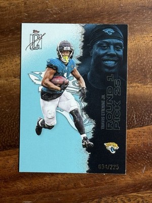 2025 Topps Signature Class Football Travis Etienne #27 Teal /225 - JAGUARS