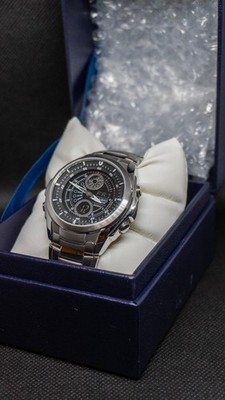 2005 Full Set- Box and Links - 42mm Casio Edifice EFA-116 -Running