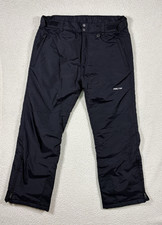 Arctix Mens Insulated Snow Pants Large Black Waterproof Ski Snowboard Bibs 1900