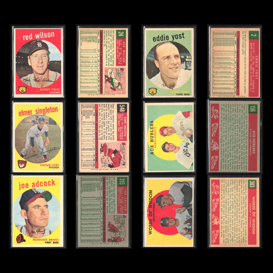 1959 Topps Lot 50 Vintage Baseball Cards Dealer Bulk Set Builder Commons VG MLB - Image 3 of 4