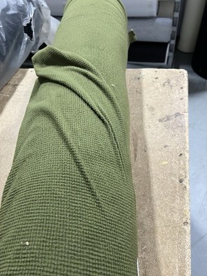 OD Green Grid Fleece Fabric Military Cold Weather Layer Thermal 60 Wide By Yard