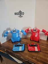 Sharper Image Robo Rage Robots Two Player Bosh and Bish w/ Remote Control Tested