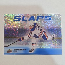Upper Deck 2025-26 Series 2 Leon Draisaitl Edmonton Oilers Slaps SL-20 Speckle