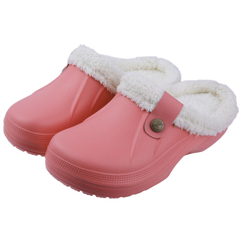 Comwarm Winter Damen Fuzzy Clogs Hausschuhe Gartenschuhe Weiche Sohle Wasserdicht. - Bild 28 von 28