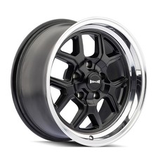 20x8.5 Ridler 610 Matte Blackpolished Lip Wheel 5x4.75 0mm