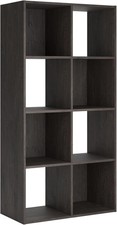 Charcoal, Piperton 8 Cube Storage Organizer or Bookcase