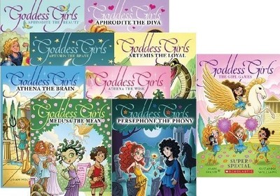 THE GODDESS GIRLS SUPER SET 9 BOOKS INCLUDES APHRODITE THE By Joan Holub