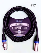 Blucoil Audio 10-FT Balanced XLR Cable w/ 24AWG Male to Female Microphone Cord 