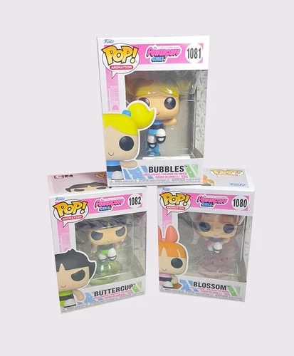 Funko Pop! Animation Powerpuff Girls Blossom #1080 Bubbles #1081 Buttercup #1082